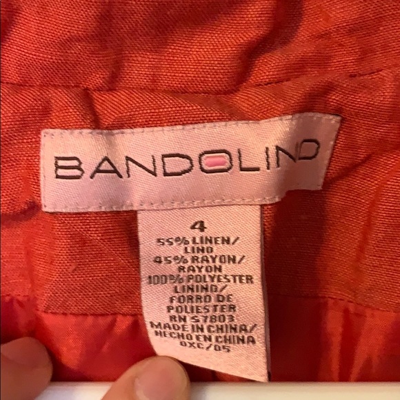 Red/orange cropped blazer - Picture 2 of 3